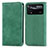 Leather Case Stands Flip Cover Holder S08D for Xiaomi Redmi Note 11E Pro 5G Green