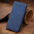 Leather Case Stands Flip Cover Holder S08D for Xiaomi Redmi Note 11T Pro+ Plus 5G Blue