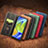 Leather Case Stands Flip Cover Holder S08D for Xiaomi Redmi Note 9