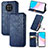 Leather Case Stands Flip Cover Holder S09D for Huawei Honor 50 Lite