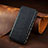 Leather Case Stands Flip Cover Holder S09D for Huawei Honor 80 Pro 5G Black