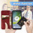 Leather Case Stands Flip Cover Holder S09D for Motorola Moto E13