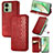 Leather Case Stands Flip Cover Holder S09D for Motorola Moto Edge (2023) 5G