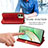 Leather Case Stands Flip Cover Holder S09D for Motorola Moto Edge 40 5G