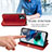 Leather Case Stands Flip Cover Holder S09D for Motorola Moto G23