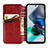 Leather Case Stands Flip Cover Holder S09D for Motorola Moto G23