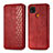 Leather Case Stands Flip Cover Holder S09D for Xiaomi POCO C3 Red