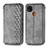 Leather Case Stands Flip Cover Holder S09D for Xiaomi POCO C31 Gray