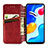 Leather Case Stands Flip Cover Holder S09D for Xiaomi Redmi Note 11 4G (2022)