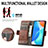 Leather Case Stands Flip Cover Holder S10D for Huawei Honor X7