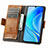 Leather Case Stands Flip Cover Holder S10D for Huawei Nova Y70