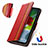 Leather Case Stands Flip Cover Holder S10D for Motorola Moto E13