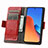 Leather Case Stands Flip Cover Holder S10D for Xiaomi Redmi 12 4G