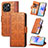 Leather Case Stands Flip Cover Holder S11D for Huawei Honor 60 SE 5G