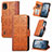 Leather Case Stands Flip Cover Holder S12D for Nokia C2 2nd Edition