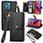 Leather Case Stands Flip Cover Holder S15D for Motorola Moto G84 5G