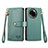 Leather Case Stands Flip Cover Holder S15D for Realme 11 5G Green