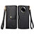 Leather Case Stands Flip Cover Holder S15D for Realme V50 5G Black