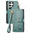 Leather Case Stands Flip Cover Holder S15D for Samsung Galaxy S22 Ultra 5G