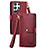 Leather Case Stands Flip Cover Holder S15D for Samsung Galaxy S22 Ultra 5G