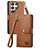 Leather Case Stands Flip Cover Holder S15D for Samsung Galaxy S23 Ultra 5G