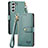 Leather Case Stands Flip Cover Holder S15D for Samsung Galaxy S24 5G