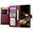 Leather Case Stands Flip Cover Holder S15D for Samsung Galaxy S24 Ultra 5G