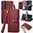 Leather Case Stands Flip Cover Holder S15D for Sony Xperia 1 V