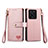 Leather Case Stands Flip Cover Holder S15D for Xiaomi Mi 13T Pro 5G Pink