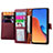 Leather Case Stands Flip Cover Holder S15D for Xiaomi Redmi 12 4G