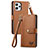 Leather Case Stands Flip Cover Holder S15D for Xiaomi Redmi 12 4G