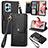 Leather Case Stands Flip Cover Holder S15D for Xiaomi Redmi Note 12 4G