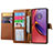 Leather Case Stands Flip Cover Holder S16D for Motorola Moto G84 5G