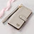 Leather Case Stands Flip Cover Holder S16D for Nothing Phone 2 Gray