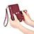 Leather Case Stands Flip Cover Holder S16D for Samsung Galaxy S24 Plus 5G