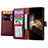 Leather Case Stands Flip Cover Holder S16D for Samsung Galaxy S24 Plus 5G