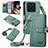 Leather Case Stands Flip Cover Holder S16D for Xiaomi Mi 13T 5G Green