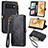 Leather Case Stands Flip Cover Holder S17D for Google Pixel 6 Pro 5G