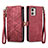 Leather Case Stands Flip Cover Holder S17D for Motorola Moto G53 5G