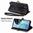 Leather Case Stands Flip Cover Holder S17D for Motorola Moto G72