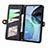 Leather Case Stands Flip Cover Holder S17D for Motorola Moto G72