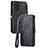 Leather Case Stands Flip Cover Holder S17D for Oppo A18