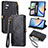 Leather Case Stands Flip Cover Holder S17D for Samsung Galaxy A34 5G