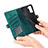 Leather Case Stands Flip Cover Holder S17D for Samsung Galaxy S21 FE 5G