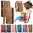 Leather Case Stands Flip Cover Holder S17D for Samsung Galaxy S21 FE 5G