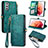 Leather Case Stands Flip Cover Holder S17D for Samsung Galaxy S21 FE 5G