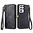 Leather Case Stands Flip Cover Holder S17D for Samsung Galaxy S22 Ultra 5G