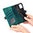 Leather Case Stands Flip Cover Holder S17D for Samsung Galaxy S24 Ultra 5G