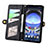 Leather Case Stands Flip Cover Holder S17D for Sharp Aquos R8