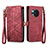 Leather Case Stands Flip Cover Holder S17D for Sharp Aquos R8 Red